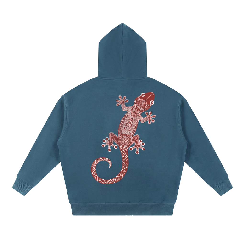Red Gecko Essential Oversized Boxy Fit Fleece Hoodie