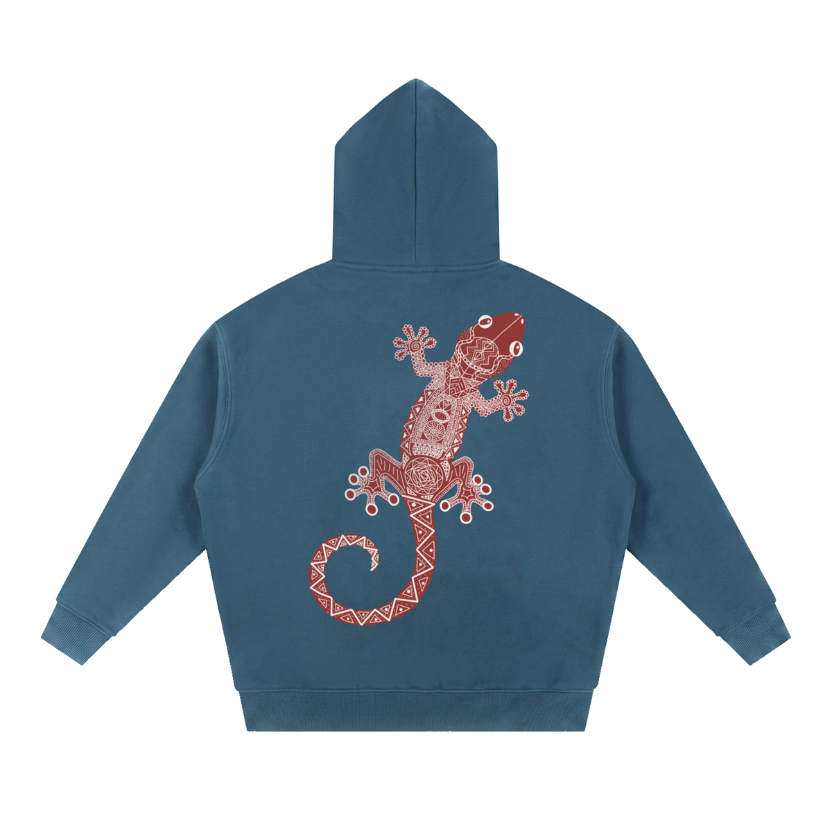 Red Gecko Essential Oversized Boxy Fit Fleece Hoodie