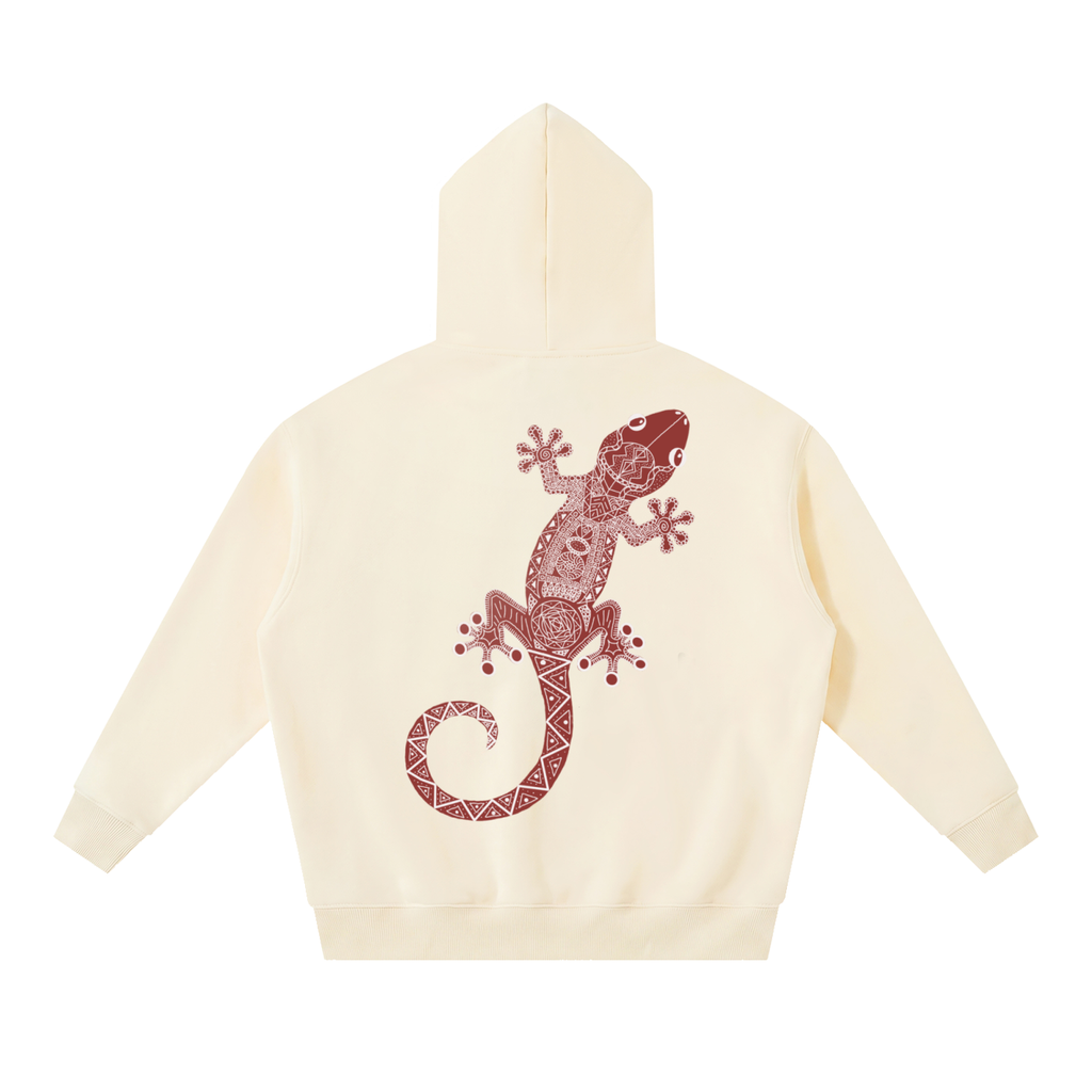 Red Gecko Essential Oversized Boxy Fit Fleece Hoodie