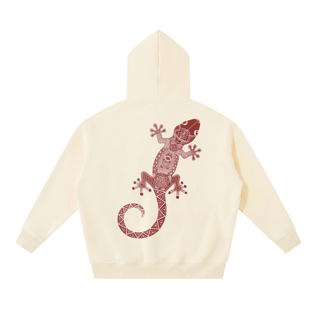 Red Gecko Essential Oversized Boxy Fit Fleece Hoodie