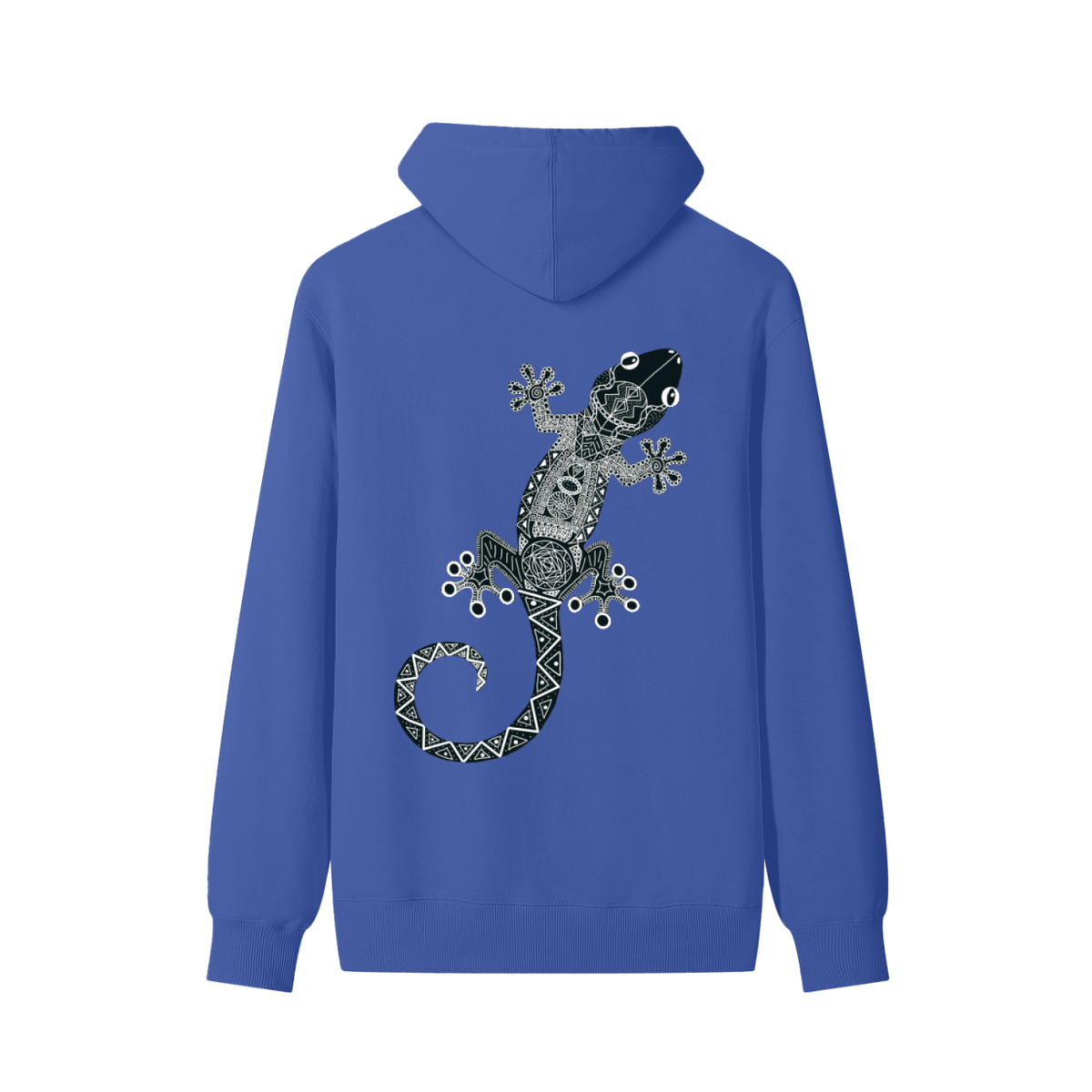 Black Original Gecko Classic Unisex Cotton Hoodie
