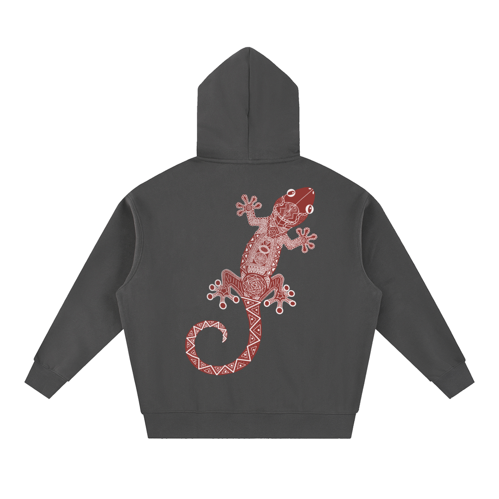 Red Gecko Essential Oversized Boxy Fit Fleece Hoodie