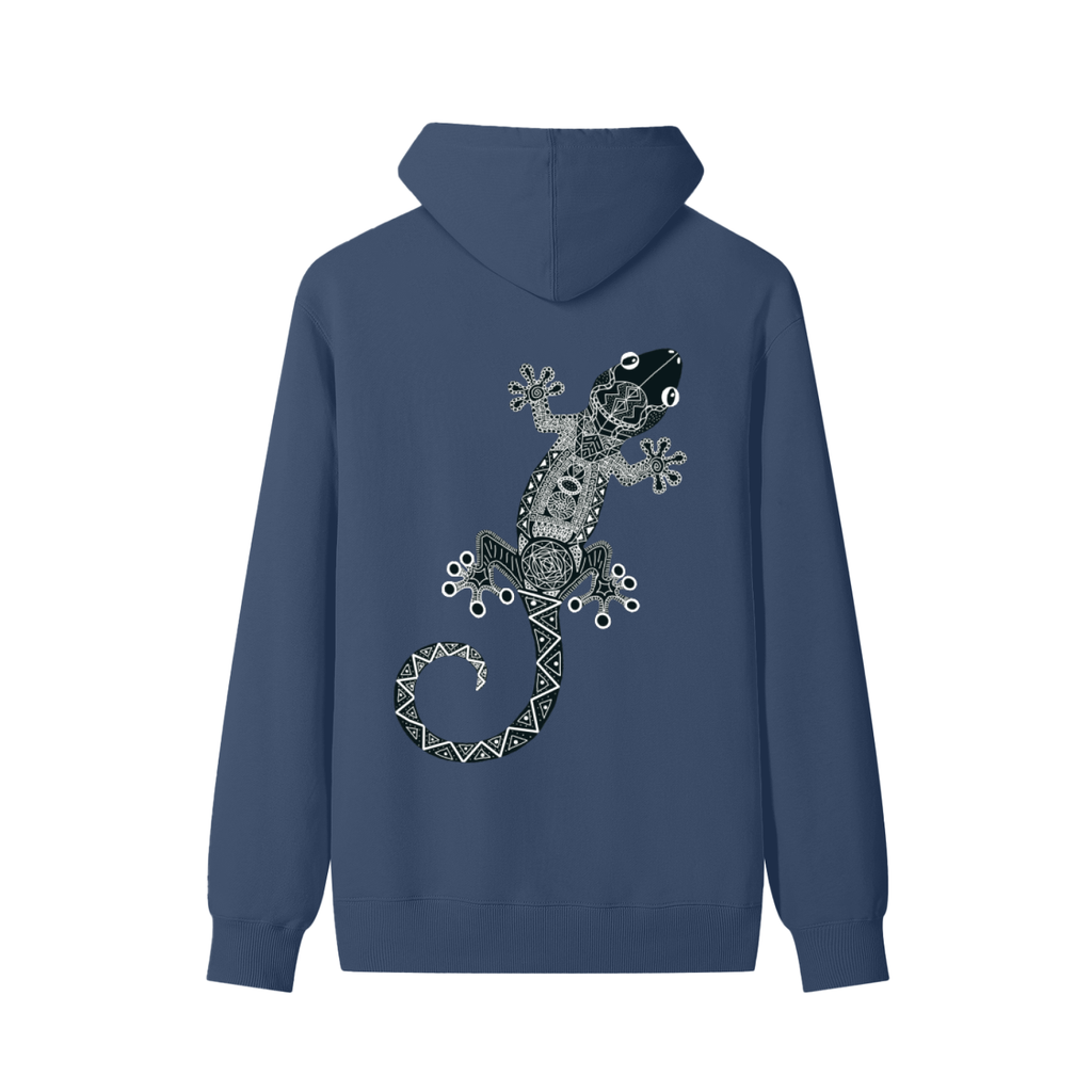 Black Original Gecko Classic Unisex Cotton Hoodie