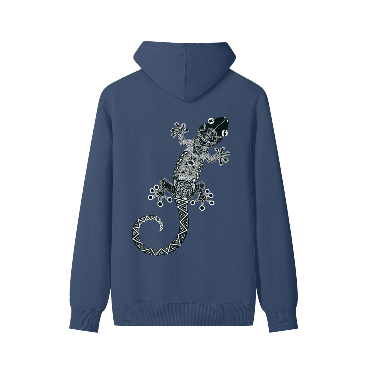 Black Original Gecko Classic Unisex Cotton Hoodie