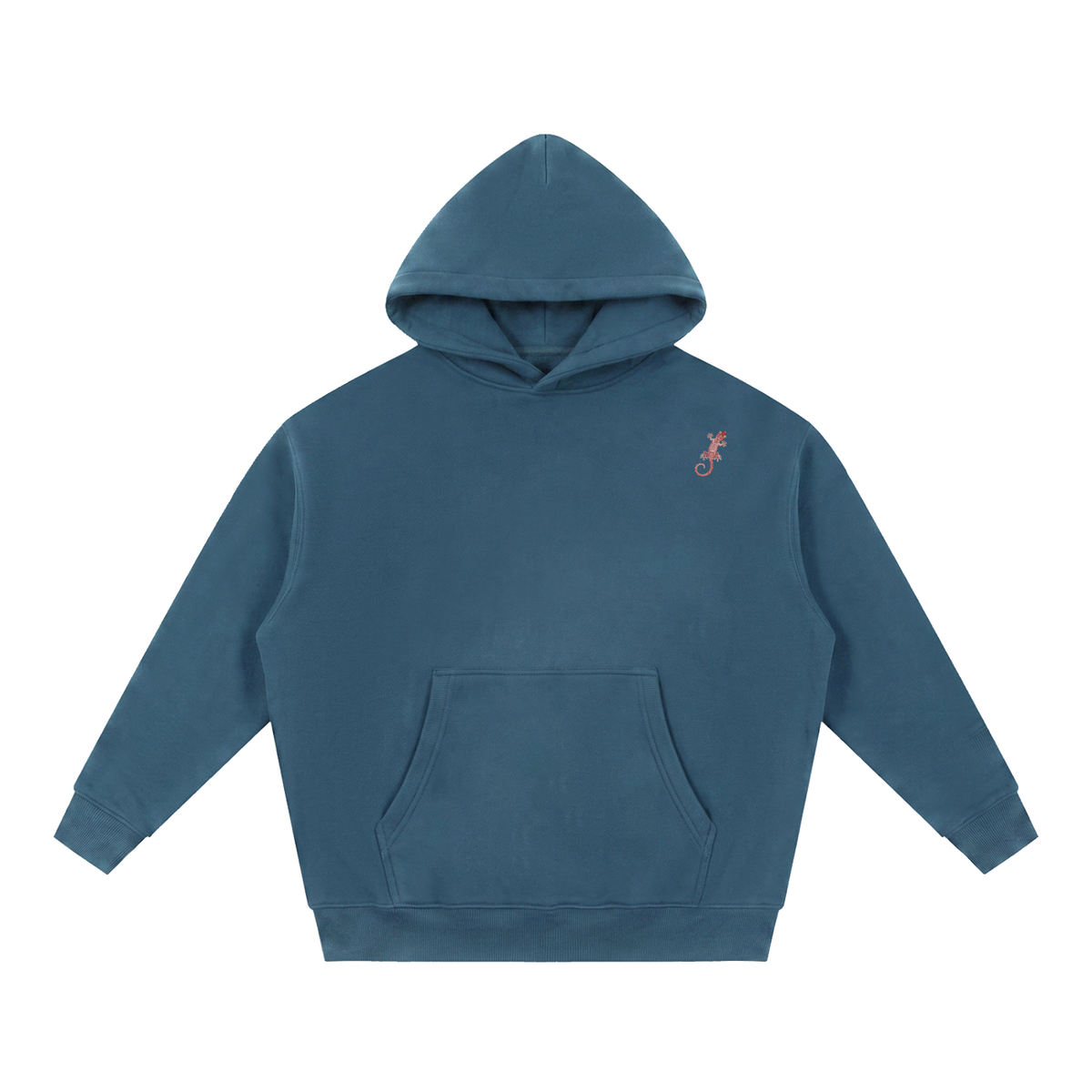 Red Gecko Essential Oversized Boxy Fit Fleece Hoodie