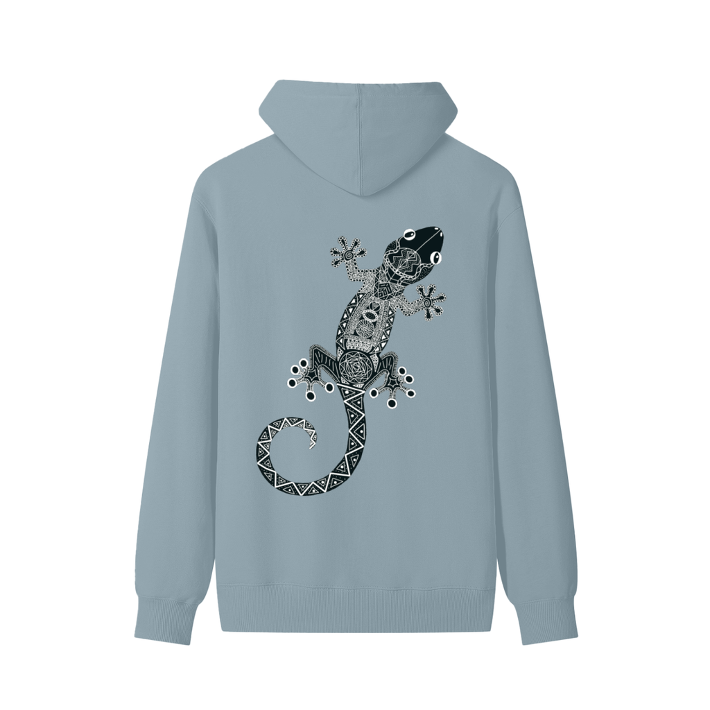 Black Original Gecko Classic Unisex Cotton Hoodie