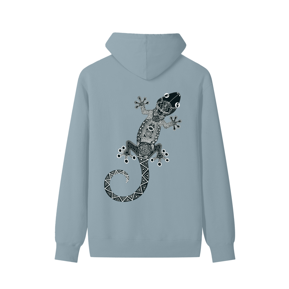 Black Original Gecko Classic Unisex Cotton Hoodie