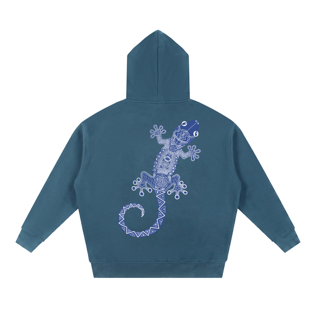 Blue Gecko Essential Oversized Boxy Fit Fleece Hoodie