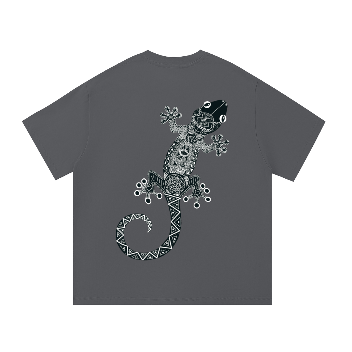 Black Original Gecko Essential Cotton T-Shirt