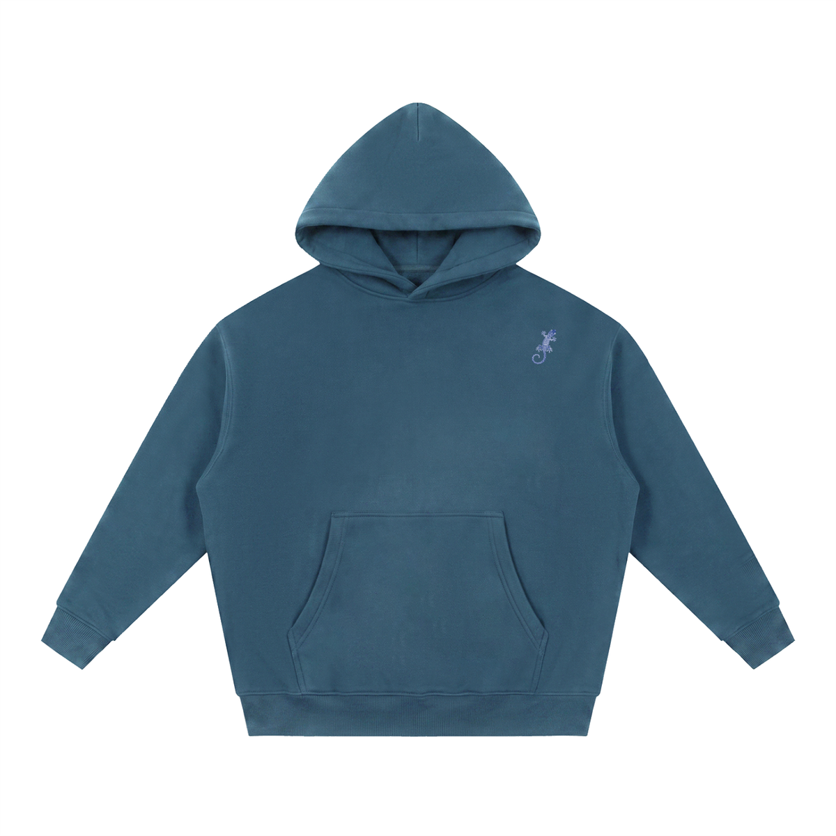 Blue Gecko Essential Oversized Boxy Fit Fleece Hoodie