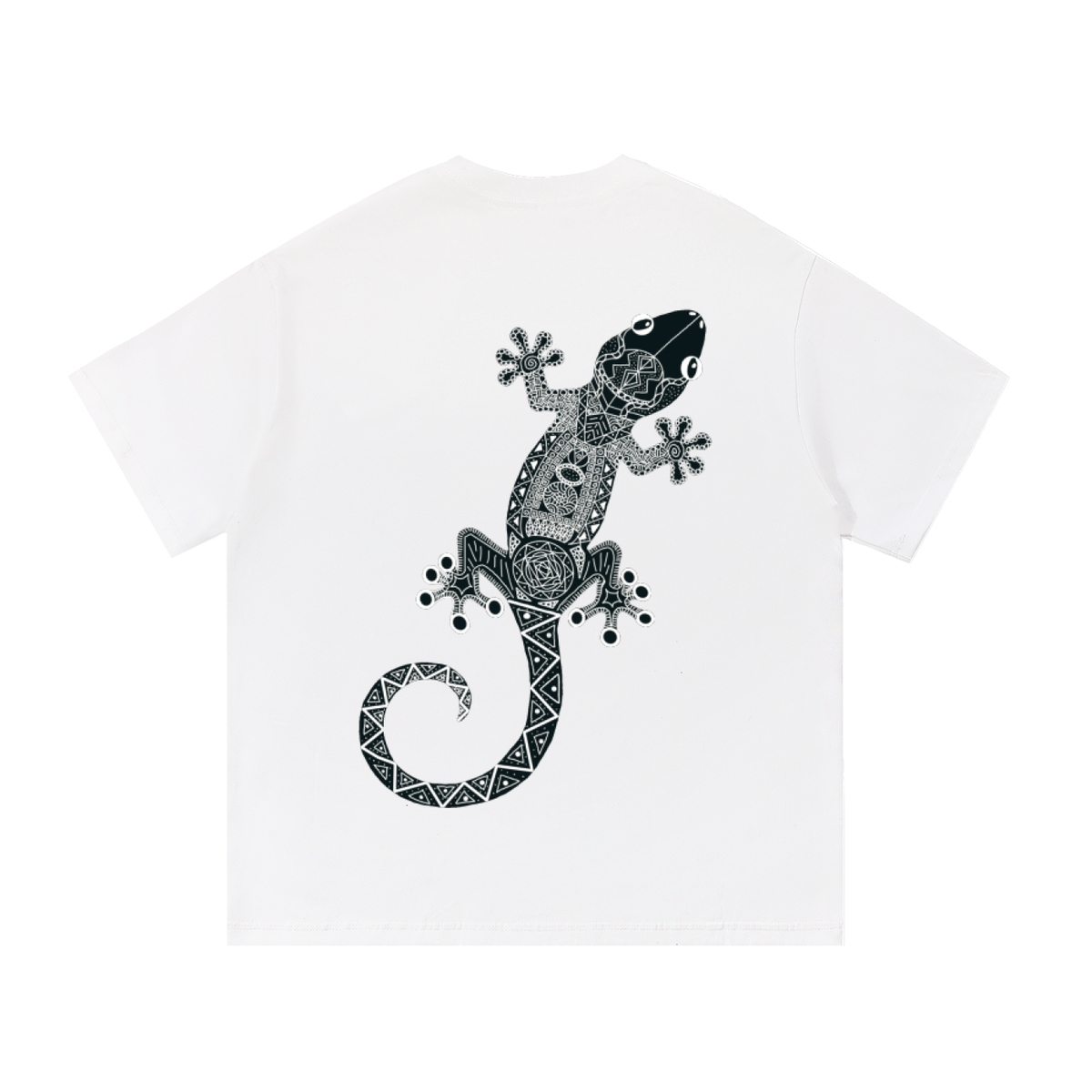 Black Original Gecko Essential Cotton T-Shirt