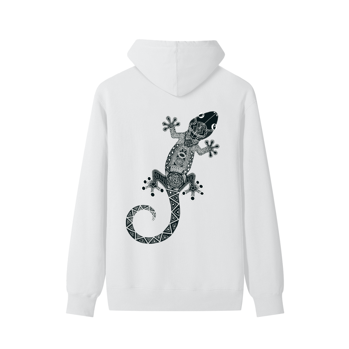 Black Original Gecko Classic Unisex Cotton Hoodie