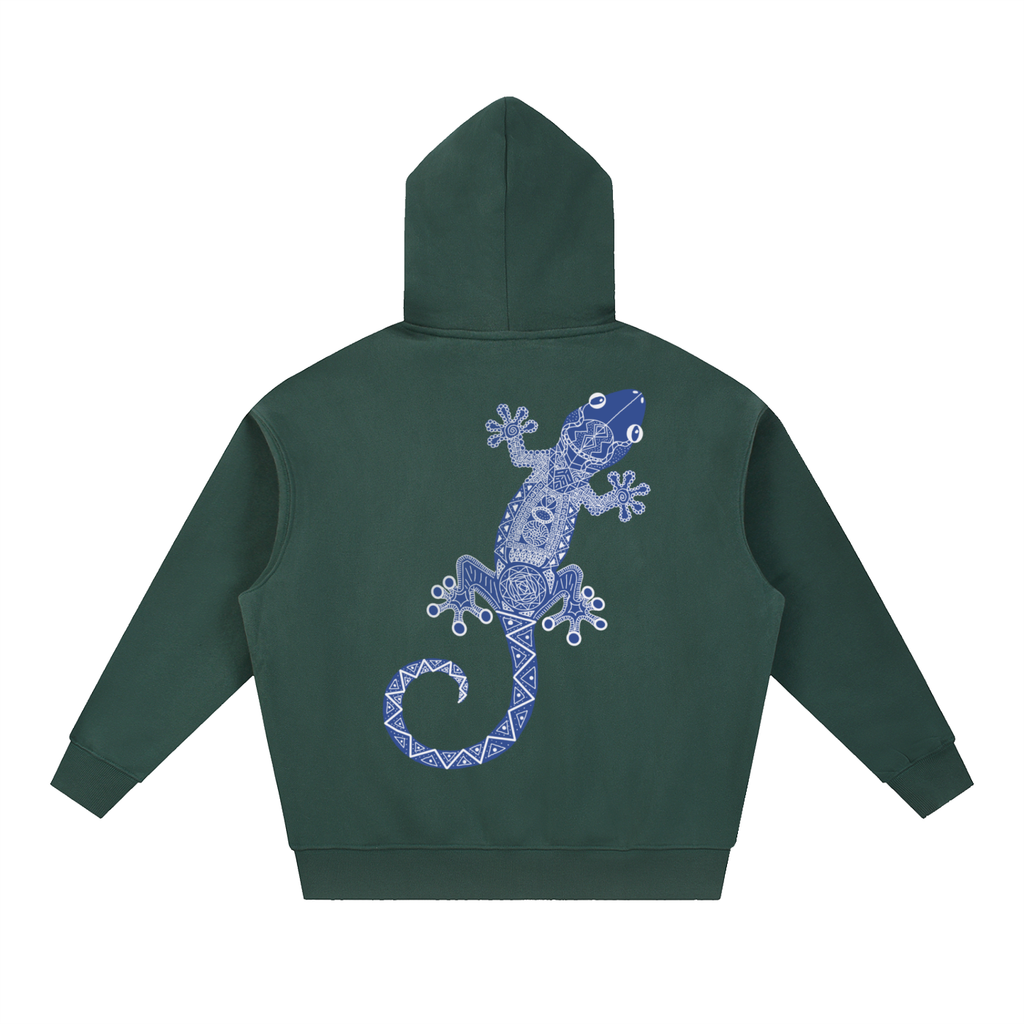 Blue Gecko Essential Oversized Boxy Fit Fleece Hoodie