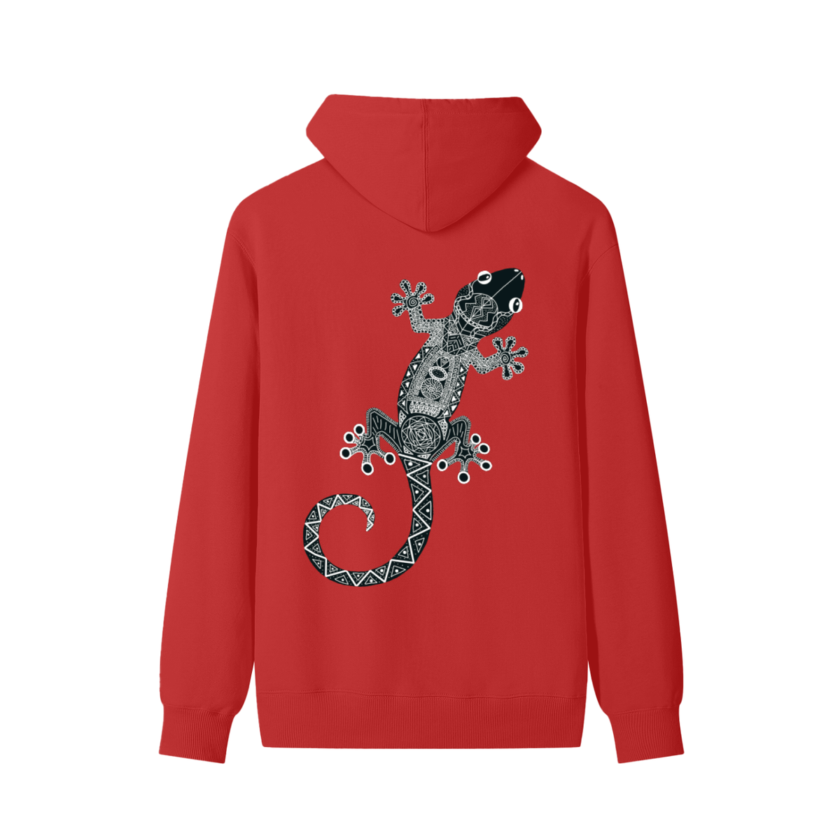 Black Original Gecko Classic Unisex Cotton Hoodie