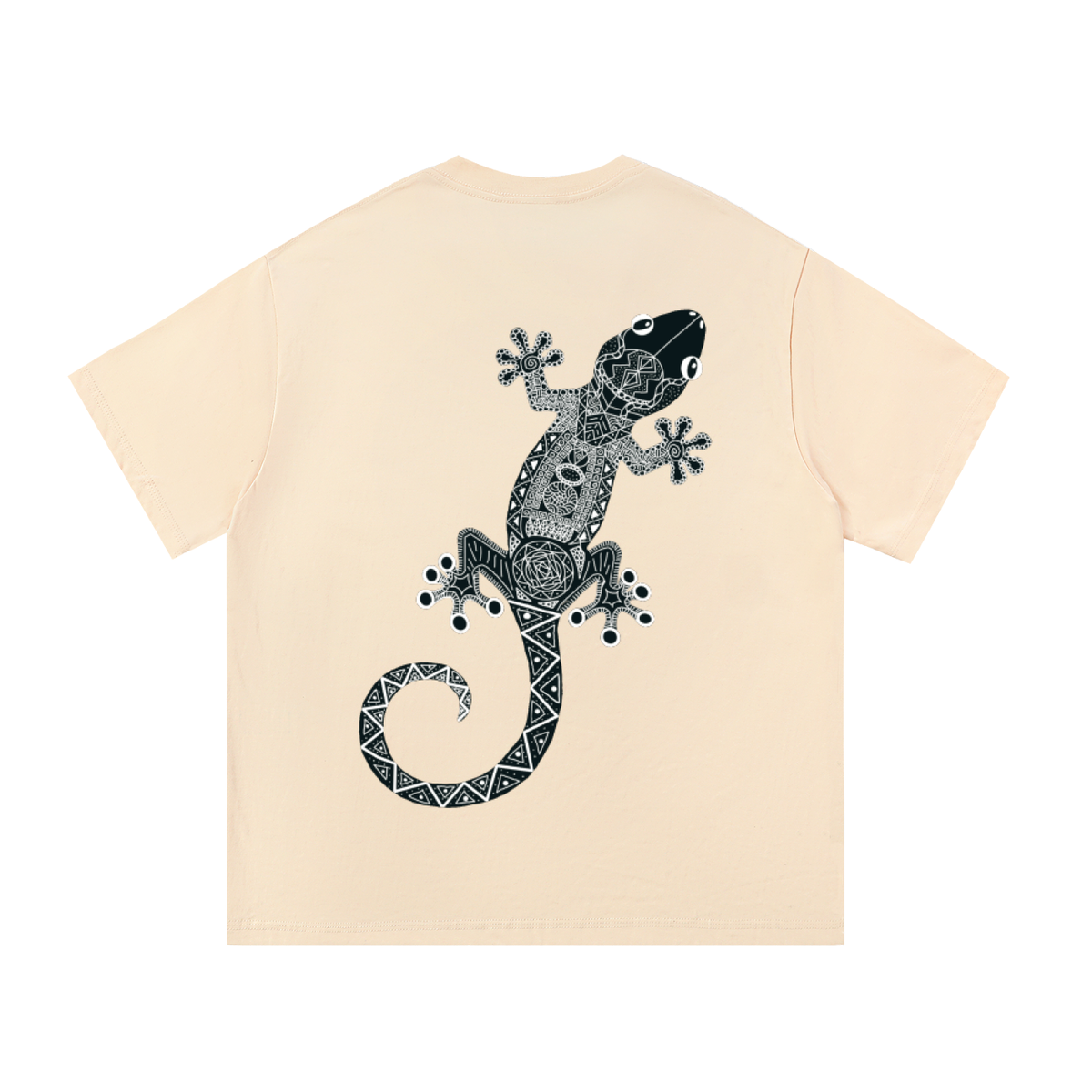 Black Original Gecko Essential Cotton T-Shirt