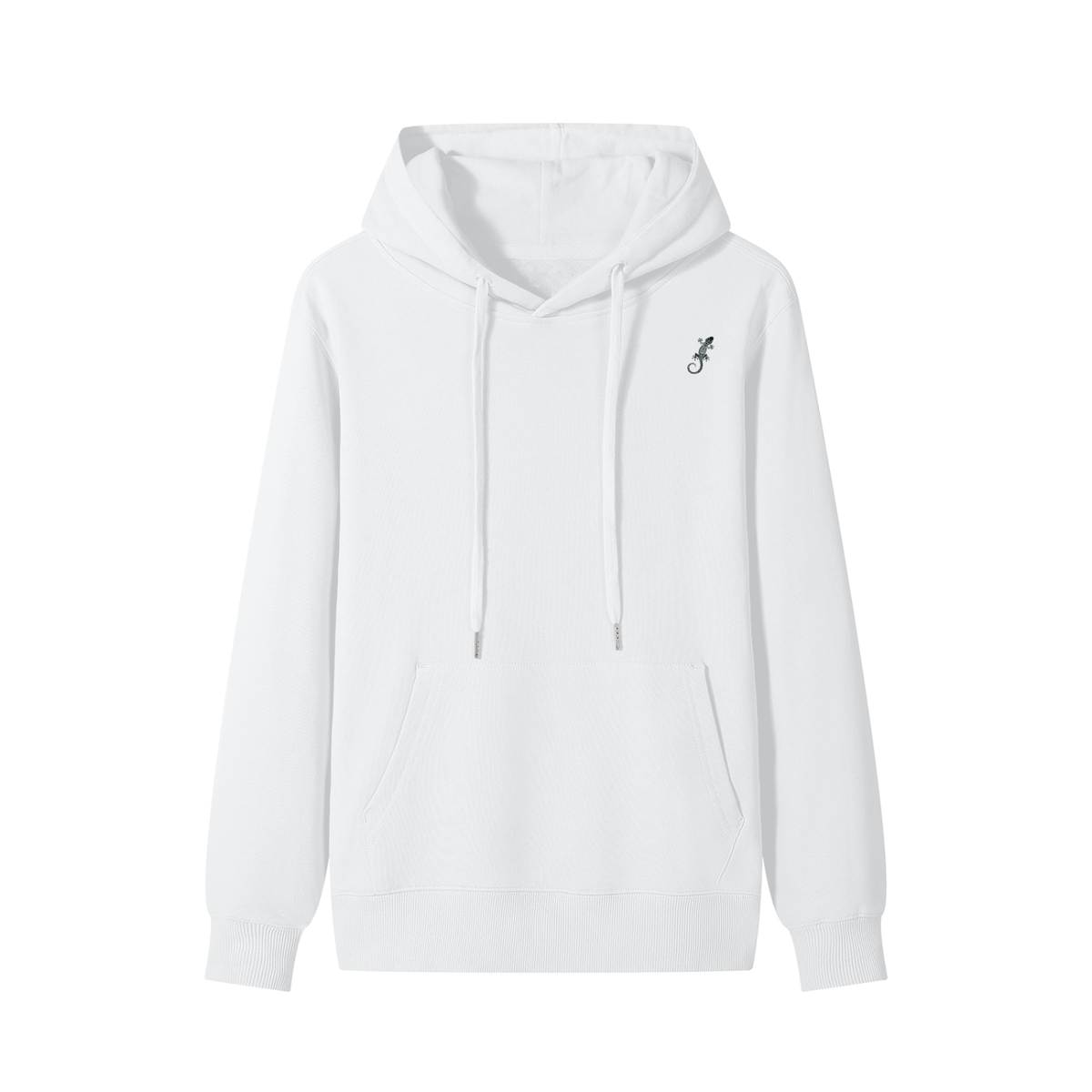 Black Original Gecko Classic Unisex Cotton Hoodie