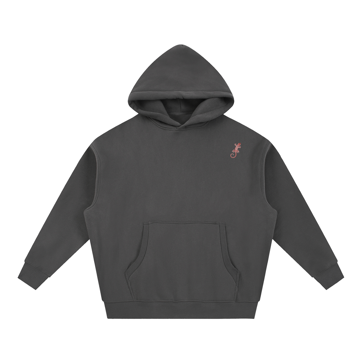 Red Gecko Essential Oversized Boxy Fit Fleece Hoodie